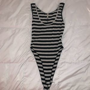 LF striped body suit